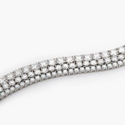 14K Gold Round Cut Lab Grown Diamond 4 Prongs Tennis Bracelet - LGG Jewelry